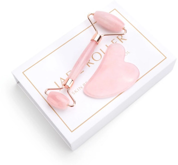 Natural Rose Quartz Jade Roller Facial Body Massager Roller Jade Stone Gua sha Board Scraper Face Lifting Beauty Massage Tool