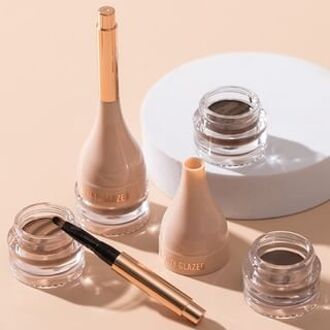 Natural Shaping Eyebrow Cream with Brush - 6 Colours 103 Medium Brown - 5g