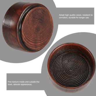 Natural Wooden Men Shaving Brush Bowl Shaving Mug Shave Cream Soap Cup Portable Travel Male Face Cleaning Soap Bowls