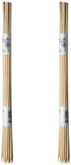 Nature 100x stuks splitbamboe / bamboestokjes 30 cm - plantensteun / tonkinstokken