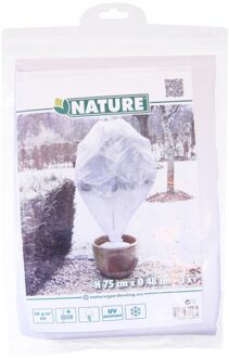 Nature 12x stuks Plantenhoes tegen vorst wit H75 x D48 cm 30 g/m2 ? Winterafdekhoes ? Winterhoes voor planten ? Anti-vorst beschermhoes planten ? Vorstbescherming - Planthoes