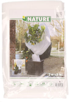 Nature 3x stuks plantenhoes/winterafdekvlies wit 2x5 meter anti-vorst bescherming