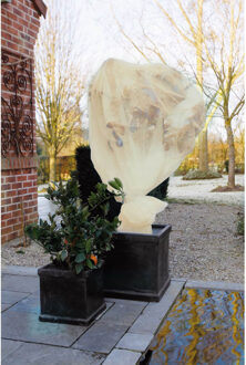 Nature 4x stuks plantenhoes xl - 5 x 2 meter - beige - anti-vorst planten beschermhoes - 500 x 200 cm