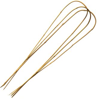 Nature Bamboestok Gebogen Naturel H60cmxø8-10mm 3 Stuks