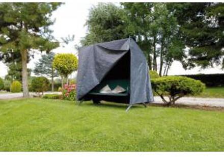 Nature Beschermhoes voor schommelbank grijs PE H170x255x143cm