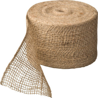 Nature Hobby/knutsel/bescherming materiaal - Juteband - naturel - 10 cm x 25 mtr Beige