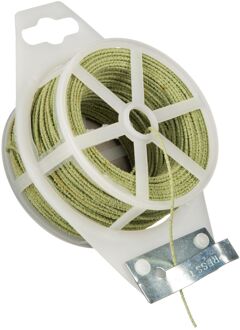 Nature Klimdraad met stroeve coating groen 50m