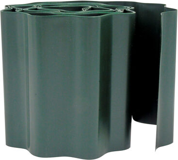 Nature Kunststof grasrand / borderrand groen 9 m x 15 cm