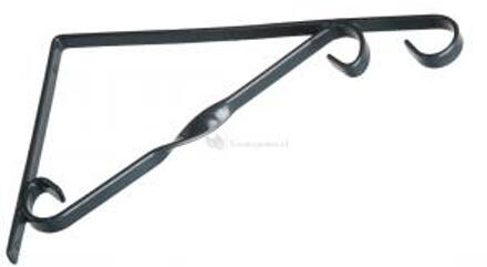 Nature Muurhaak / plantenhaak voor hanging basket van verzinkt staal donkergrijs 30 cm - Plantenbakhaken