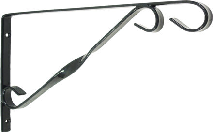 Nature Muurhaak / plantenhaak voor hanging basket van verzinkt staal groen 30 cm - Plantenbakhaken