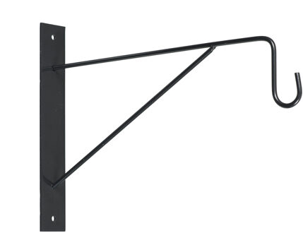 Nature Muurhaken - donkergrijs - 24 x 35 cm - geplastificeerd verzinkt staal - hanging basket haak