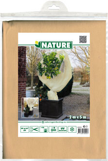 Nature Plantenhoes XL - 5 x 2 meter - beige - anti-vorst planten beschermhoes - 500 x 200 cm