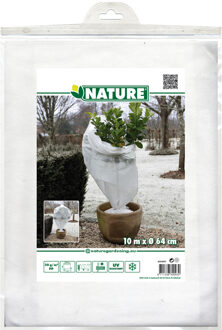 Nature Plantenhoes XL - H10 m x D64 cm - wit - anti-vorst planten beschermhoes - H1000 x D64 cm