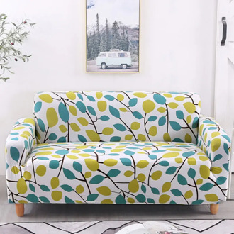 Nature Printed Sofa Cover Stretch Couch Cover Sofa Slipcovers for Loveseat 3 Cushion Couch Waterproof Furniture Protector