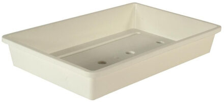 Nature Rechthoekige kweekbak voor zaailingen wit kunststof 37.5 x 24 x 6 cm