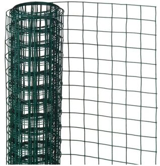 Nature Schermgaas - groen - geplastificeerd staal - 100 x 250 cm - vierkant maaswijdte 13 x 13 mm - Gaas