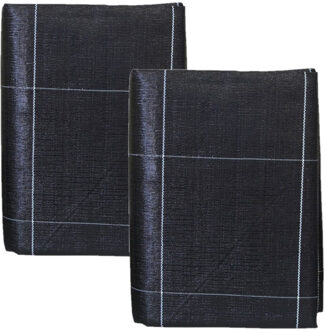 Nature Set van 2x stuks zwart gronddoeken/onkruiddoeken 5,2 x 5 meter