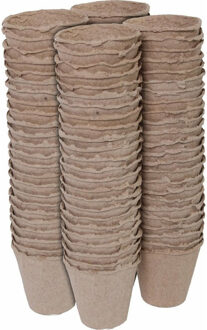 Nature Stekpotje / kweekpot - 96x stuks - 6 cm - turfpotjes