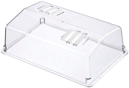 Nature Transparante kweekbakdeksel met twee regelbare ventilatieopeningen 55 x 31 x 15 cm