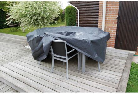 Nature Tuinmeubelhoes voor rechthoekige tafel 170x130x70 cm Grijs