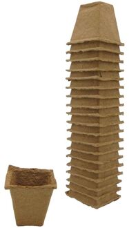 Nature Turfpotjes - 20 Stuks - 6x6x6 cm