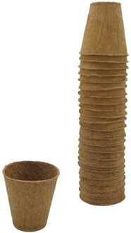 Nature Turfpotjes - 24 Stuks - 6x6x6 cm