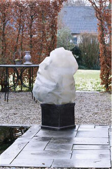 Nature Winterafdekhoes met koord beige 50 cm x 100 cm