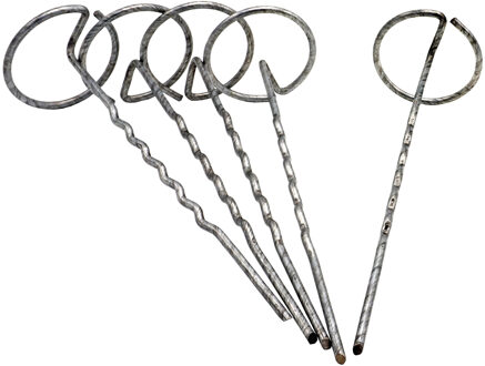 Nature Worteldoek/gronddoekpennen - 5x - verzinkt metaal - 20 x 6,3 cm