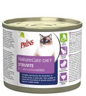 Naturecare Diet Cat Struvite - Kattenvoer - 200 g