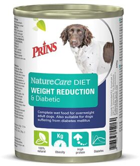 naturecare diet dog weight reduction & diabetic hondenvoer 6x400 gr