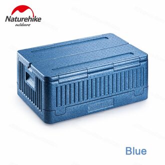 Naturehike Camping Vouwen Opbergdoos 40L Epp Outdoor Lichtgewicht Reizen Opbergtas Voedsel Verse Houden Doos Draagbare Dagelijks Gebruik blauw