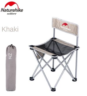 Naturehike Fabriek Winkel Vissen Stoel Draagbare Klapstoel Klapstoel Kruk Camping Wandelen Tuinieren Barbecue Stoel khaki