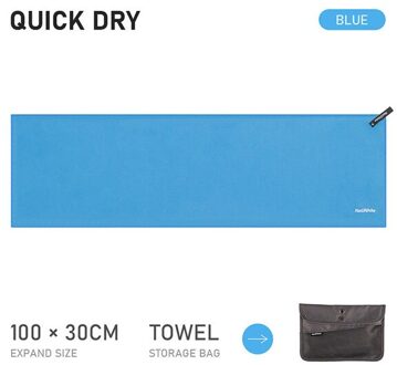 Naturehike Lichtgewicht Compacte Draagbare Badhanddoeken Microfiber Sneldrogend Zachte Camping Zwemmen Sport Fitness Handdoeken blauw towel