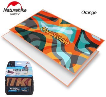 Naturehike Microfiber Magic Handdoek Absorberende & Soft Lint Ecofriendly Doek Strand Camping Sneldrogend NH17Y050-M oranje M