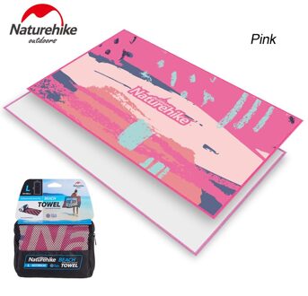 Naturehike Microfiber Magic Handdoek Absorberende & Soft Lint Ecofriendly Doek Strand Camping Sneldrogend NH17Y050-M roze M