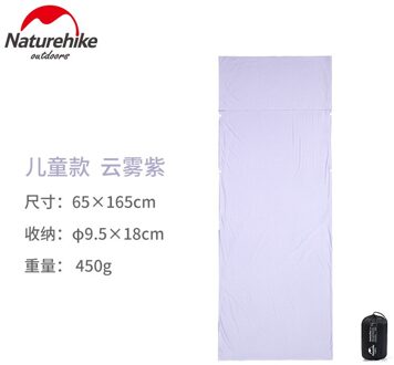 Naturehike Modale Vuile Slaapzak Liner Draagbare Outdoor Reizen Hotel Vuile Lakens kinderen paars