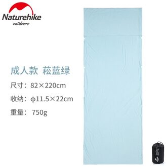 Naturehike Modale Vuile Slaapzak Liner Draagbare Outdoor Reizen Hotel Vuile Lakens volwassen groen