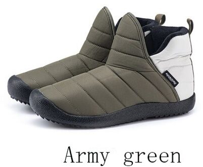 Naturehike Outdoor Camping Winter Warme Schoenen Winddicht Pluche Schoenen Indoor Katoen Schoenen Voor Camping Picknick Vrouwen Man NH20FS046 leger groen (38 39)