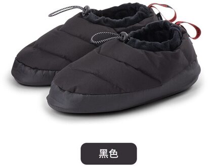 Naturehike Outdoor Eendendons Kamp Schoenen Draagbare Licht Keep Warm Waterdicht Winddicht Lage-Top Antislip Thuis Schoenen zwart / 4XL