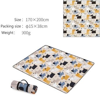 Naturehike Outdoor Picknickkleed Camping Mat Draagbare Leuke Matras Machine Wasbaar Voor Wandelen Reizen Bbq NH21FCD01 Pets M Size