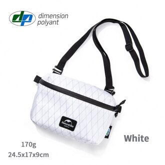 Naturehike Outdoor Reizen Taille Verpakking Waterdicht Ultralight Business Camera Opbergtas Vrouwen En Mannen Leisure Single Schoudertas wit