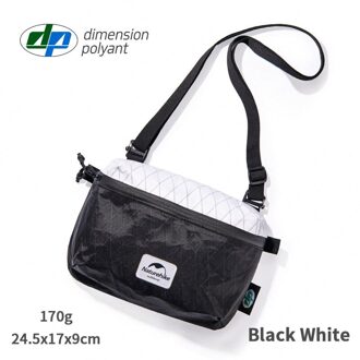 Naturehike Outdoor Reizen Taille Verpakking Waterdicht Ultralight Business Camera Opbergtas Vrouwen En Mannen Leisure Single Schoudertas zwart-wit