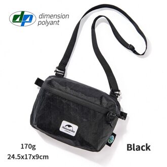 Naturehike Outdoor Reizen Taille Verpakking Waterdicht Ultralight Business Camera Opbergtas Vrouwen En Mannen Leisure Single Schoudertas zwart