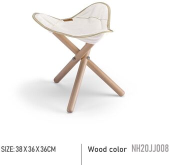 Naturehike Outdoor Ultralight Canvas Folding Driehoek Kruk Draagbare Camping Picknick Kruk Massief Houten Kruk NH20JJ008