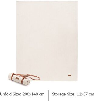 Naturehike Picknick Deken Canvas Draagbare Picknick Mat Ultralight Strand Deken Ground Reizen Mat Outdoor Matras Camping Mat wit