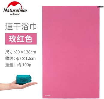 Naturehike Quick Droog Nat Permeabel Badhanddoek Zwemmen Handdoek Reizen Strand Gym Handdoek Zuig Handdoek roos rood bath towel
