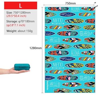 Naturehike Quick Dry Compact Handdoeken Zwemmen Handdoek Draagbare Reizen Badhanddoek Camping Gezicht Handdoek Gym Fitness Handdoek blauw L