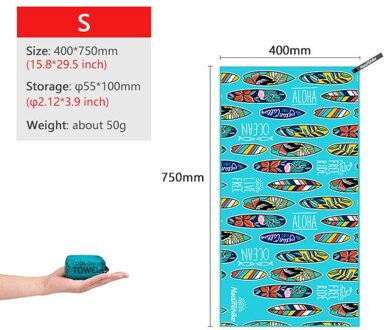 Naturehike Quick Dry Compact Handdoeken Zwemmen Handdoek Draagbare Reizen Badhanddoek Camping Gezicht Handdoek Gym Fitness Handdoek blauw S