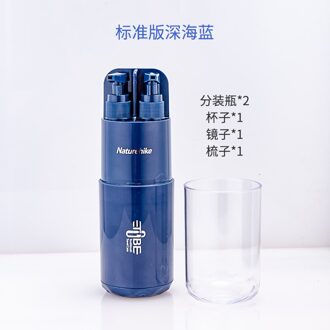 Naturehike Reizen Tandpasta Handdoek Draagbare Wassen Cup Borstel Cup Reizen Spoelen Cup 5Pcs/8 Stuks Set blauw 5stk reeks