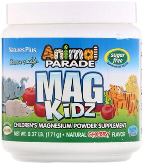 Natures Plus Animal Parade - Mag Kidz - Children's Magnesium - Natural Cherry Flavor (171 grams) - Nature's Plus